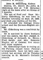 John B Oldenburg Obit