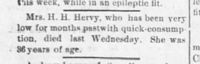 Lucia Obit - Concordia Blade 28 Feb 1890