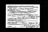 Roy Odell Wenziker - U.S. World War II Draft Registration Cards, 1942