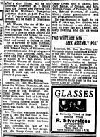 William Thornton obit - Freeport Journal-Standard 29 DEC 1937